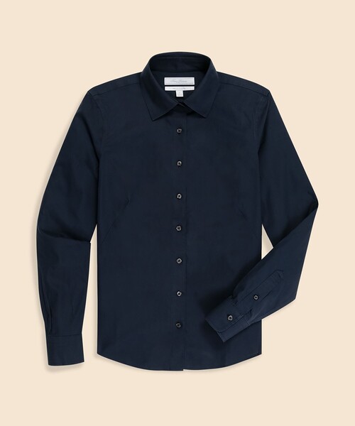 BROOKS BROTHERS(ブルックスブラザーズ)の「スーピマコットンストレッチ ドレスシャツ Fitted Fit(シャツ/ブラウス・レディース・ホワイト/ネイビー/ピンク/ライトブルー・0/4/6/8/2)」の6枚目の写真