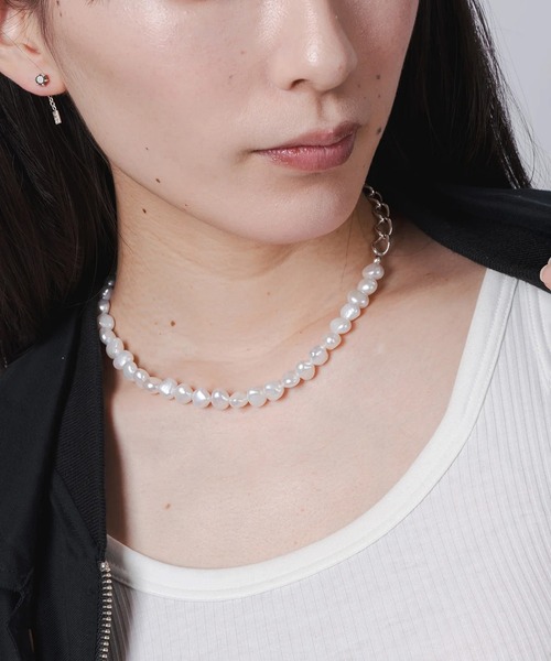 HERGO（ハーゴ）の「NP:HERGO PEARL CHOKER（ネックレス・メンズ・ホワイト・FREE）」の5枚目の写真