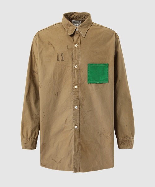 BOW WOW（バウワウ）の「US ARMY P/O CHAMBRAY SHIRTS PAINTED（シャツ