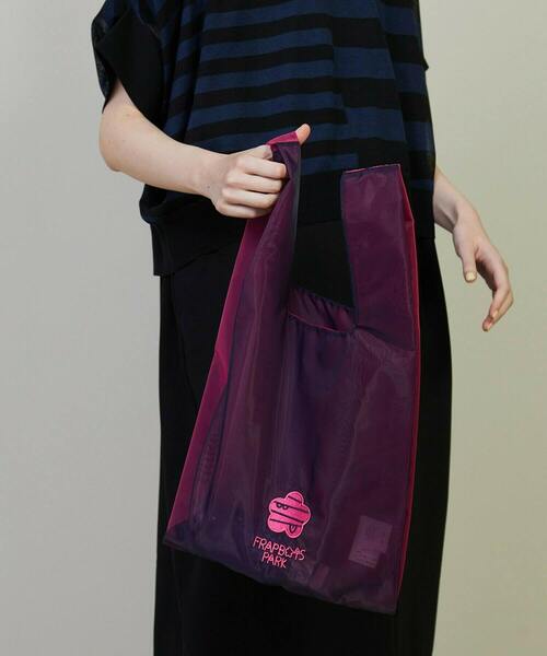 FRAPBOIS(フラボア)の「オーガンジーBAG(トートバッグ・レディース・ピンク/オレンジ・FREE)」の2枚目の写真