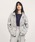 Nora Lily�i�m�������[�j�́u�yNora Lily�z�uelle�vLine Gathering Sleeve Short Full zip Parka�i�p�[�J�[�j�v�b�w�U�[�O���[