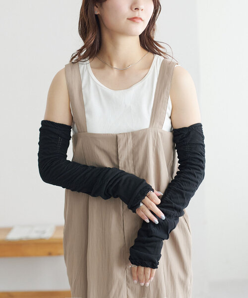 DISCOAT（ディスコート）の「UVシャーリングアームカバー（アームカバー・レディース・ライトグレー/グレー/ブラック・FREE）」の6枚目の写真