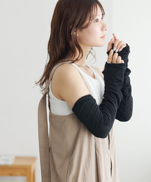 DISCOAT（ディスコート）の「UVシャーリングアームカバー（アームカバー・レディース・ライトグレー/グレー/ブラック・FREE）」の7枚目の写真