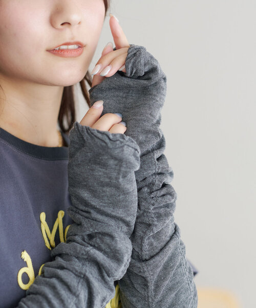 DISCOAT（ディスコート）の「UVシャーリングアームカバー（アームカバー・レディース・ライトグレー/グレー/ブラック・FREE）」の9枚目の写真