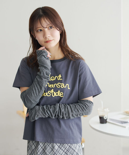 DISCOAT（ディスコート）の「UVシャーリングアームカバー（アームカバー・レディース・ライトグレー/グレー/ブラック・FREE）」の10枚目の写真