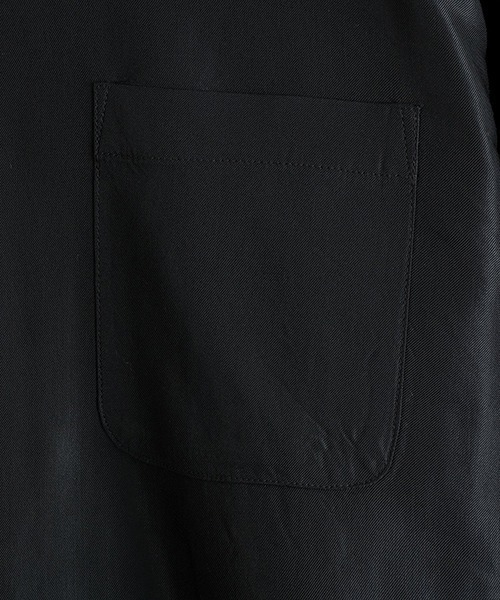 GOLD（ゴールド）の「東洋エンタープライズ GOLD / ゴールド：ACETATE L/S SUKA SHIRT “JAPAN MAP“：25A-GL29431[MUS]（シャツ/ブラウス・メンズ・ブラック×ブラック・M/S）」の6枚目の写真