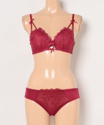 Lace Ladies ブラジャー ショーツセット フロントホックブラ