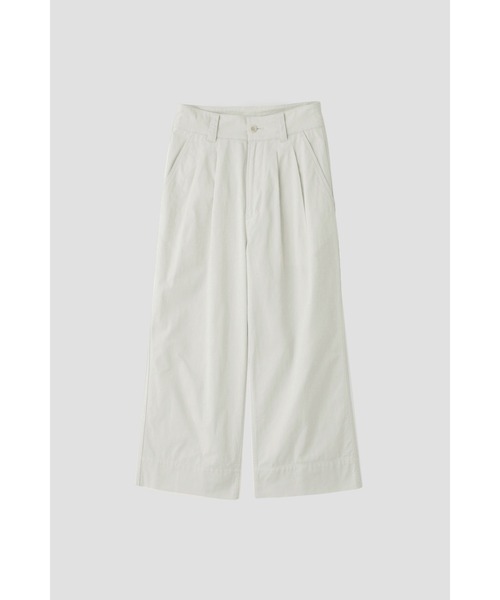 MHL.（エムエイチエル）の「LIGHT ORGANIC COTTON DRILL（その他パンツ・レディース・ブラック/ホワイト・3/1/0）」の8枚目の写真