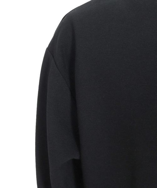 Magine(マージン)の「mlt5149-Fraise Stitch Fabric Keyneck T-shirt 7分袖Tシャツ(Tシャツ/カットソー・メンズ・ブラック/ホワイト/チャコール・44/46/48)」の6枚目の写真