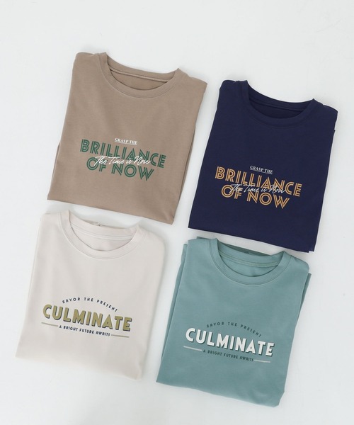 n'OrLABEL(ノアールレーベル)の「【接触冷感】ロゴプリントT(Tシャツ/カットソー・レディース・ネイビー/ライトベージュ/モカ/ライトブルー・1/2)」の20枚目の写真