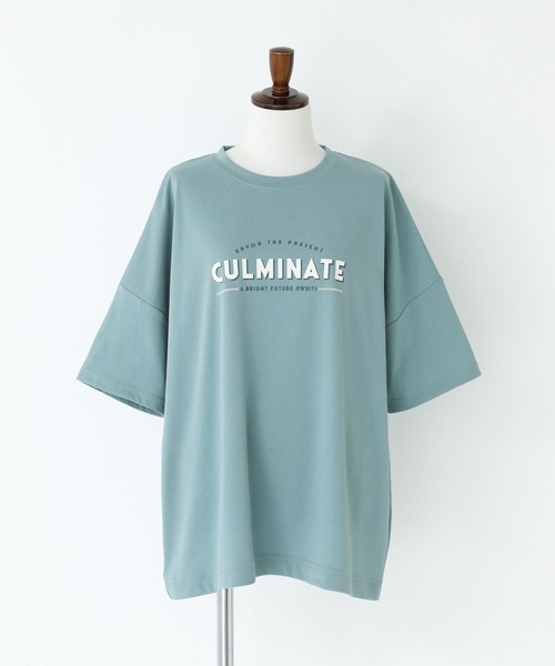 n'OrLABEL(ノアールレーベル)の「【接触冷感】ロゴプリントT(Tシャツ/カットソー・レディース・ネイビー/ライトベージュ/モカ/ライトブルー・1/2)」の6枚目の写真