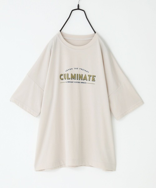 n'OrLABEL(ノアールレーベル)の「【接触冷感】ロゴプリントT(Tシャツ/カットソー・レディース・ネイビー/ライトベージュ/モカ/ライトブルー・1/2)」の14枚目の写真