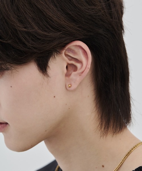 WYZ surgical stainless(ダブリューワイジィーサージカルステンレス)の「【 金属アレルギー対応 】3セット シンプルボールピアス サージカルステンレス (両耳用 3セット)(ピアス(両耳用)・メンズ・ブラック/シルバー/ゴールド・FREE)」の19枚目の写真
