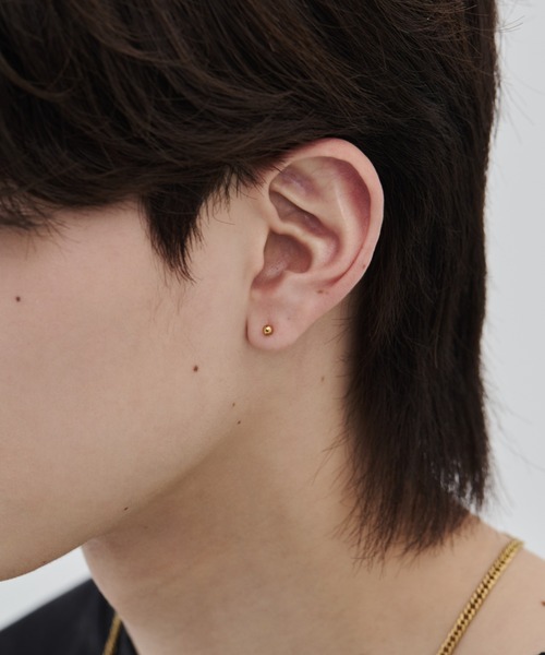 WYZ surgical stainless(ダブリューワイジィーサージカルステンレス)の「【 金属アレルギー対応 】3セット シンプルボールピアス サージカルステンレス (両耳用 3セット)(ピアス(両耳用)・メンズ・ブラック/シルバー/ゴールド・FREE)」の21枚目の写真