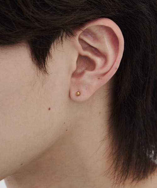 WYZ surgical stainless(ダブリューワイジィーサージカルステンレス)の「【 金属アレルギー対応 】3セット シンプルボールピアス サージカルステンレス (両耳用 3セット)(ピアス(両耳用)・メンズ・ブラック/シルバー/ゴールド・FREE)」の22枚目の写真