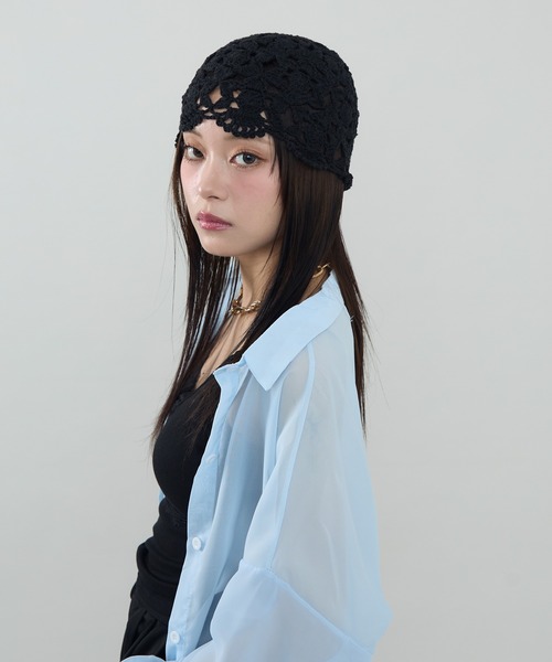 クローズ黒の刺繍ニット帽　鈴蘭　未使用　非売品 VANSON（バンソン） クローズ WORST ニット帽 ビーニー ワッチキャップ