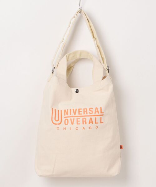 UNIVERSAL OVERALL(ユニバーサルオーバーオール)の「【UNIVERSAL OVERALL】ス-ベニアコットン2WAYトート UVO-082(トートバッグ・レディース・ホワイト/ブラック/オレンジ・FREE)」の21枚目の写真