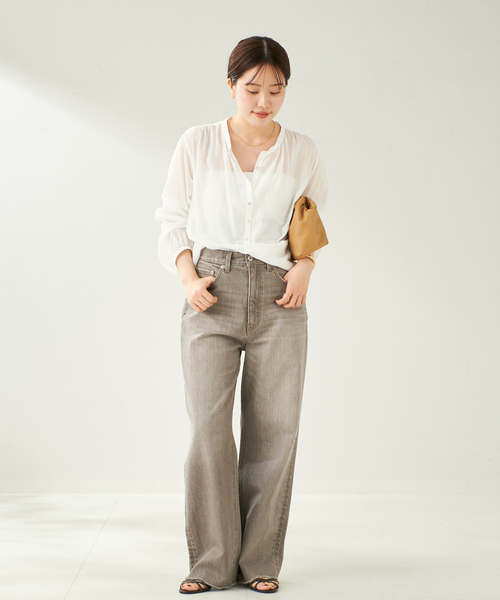 専用になります！Plage Airy Band Collar シャツ セール】Airy Band Collar シャツ（シャツ/ブラウス）｜Plage