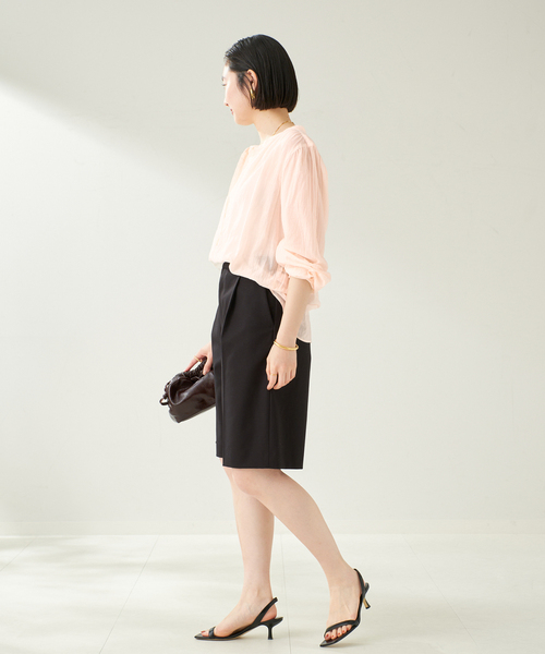 セール】Airy Band Collar シャツ（シャツ/ブラウス）｜Plage