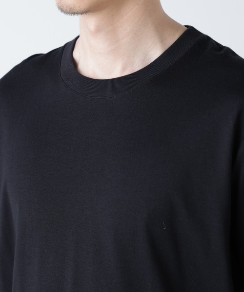 NANO universe（ナノユニバース）の「WEB限定/Anti Soaked(R) 汗染み防止 クルーネックレギュラーシルエットTシャツ（Tシャツ/カットソー・メンズ・ブラック/トップグレー/ホワイト・XS/XXL）」の7枚目の写真