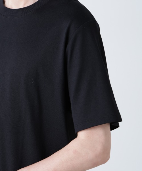 NANO universe（ナノユニバース）の「WEB限定/Anti Soaked(R) 汗染み防止 クルーネックレギュラーシルエットTシャツ（Tシャツ/カットソー・メンズ・ブラック/トップグレー/ホワイト・XS/XXL）」の6枚目の写真