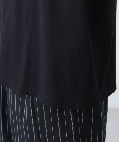 NANO universe（ナノユニバース）の「WEB限定/Anti Soaked(R) 汗染み防止 クルーネックレギュラーシルエットTシャツ（Tシャツ/カットソー・メンズ・ブラック/トップグレー/ホワイト・XS/XXL）」の5枚目の写真