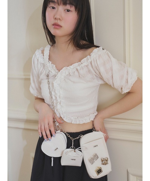 FURFUR(ファーファー)の「カットワーク刺繍リボンパンツ(その他パンツ・レディース・ブラック/ホワイト/ブルー・FREE)」の15枚目の写真