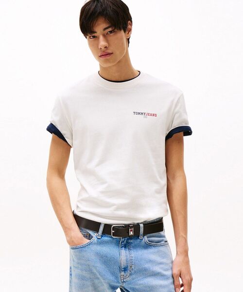 tommy jeans(トミー ジーンズ)の「レギュラーグラフィックTシャツ(Tシャツ/カットソー・メンズ・ブラック/ホワイト・X-LARGE/LARGE/MEDIUM/SMALL)」の1枚目の写真