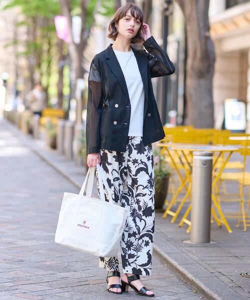 DRESSTERIOR（ドレステリア）の「【清涼感/洗える】エアリーシアーダブルジャケット（テーラードジャケット・レディース・ブラック/ライトブルー・38/34/36）」の19枚目の写真