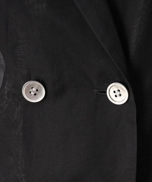 DRESSTERIOR（ドレステリア）の「【清涼感/洗える】エアリーシアーダブルジャケット（テーラードジャケット・レディース・ブラック/ライトブルー・38/34/36）」の3枚目の写真