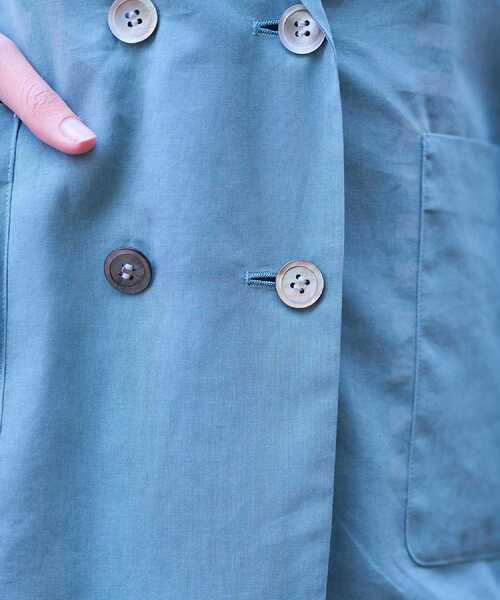 DRESSTERIOR（ドレステリア）の「【清涼感/洗える】エアリーシアーダブルジャケット（テーラードジャケット・レディース・ブラック/ライトブルー・38/34/36）」の15枚目の写真