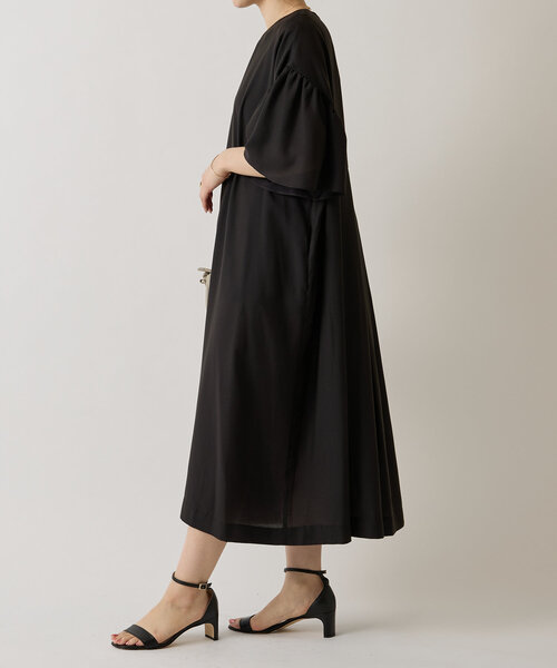 LIVETART（リヴェタート）の「ソデフリルワンピース（ワンピース・レディース・グリーン/ブラック・FREE）」の4枚目の写真