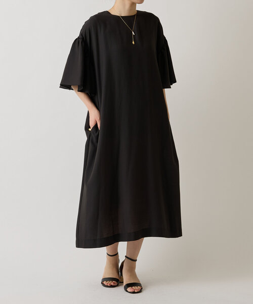 LIVETART（リヴェタート）の「ソデフリルワンピース（ワンピース・レディース・グリーン/ブラック・FREE）」の6枚目の写真