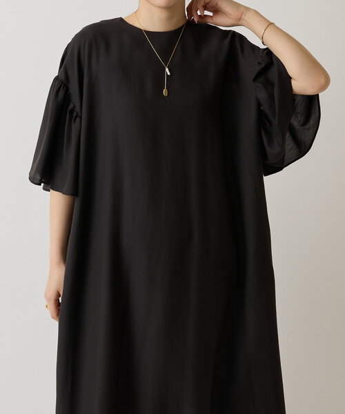 LIVETART（リヴェタート）の「ソデフリルワンピース（ワンピース・レディース・グリーン/ブラック・FREE）」の7枚目の写真