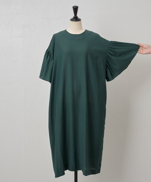 LIVETART（リヴェタート）の「ソデフリルワンピース（ワンピース・レディース・グリーン/ブラック・FREE）」の18枚目の写真