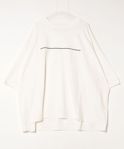 my beautiful landlet（マイビューティフルランドレット）の「【my beautiful landlet】 MERCERIZATION JERSEY EMBROIDERY BIG T-SHIRT（Tシャツ/カットソー・メンズ・ホワイト/ブラック/オフホワイト・FREE）」の3枚目の写真