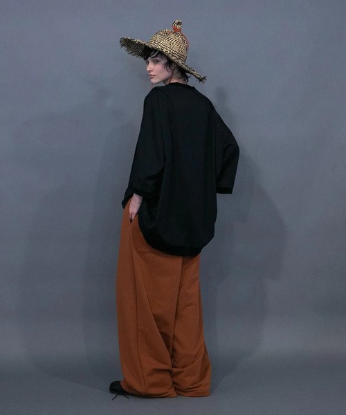 my beautiful landlet（マイビューティフルランドレット）の「【my beautiful landlet】 MERCERIZATION JERSEY EMBROIDERY BIG T-SHIRT（Tシャツ/カットソー・メンズ・ホワイト/ブラック/オフホワイト・FREE）」の5枚目の写真