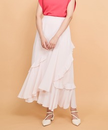 イレギュラーラッフルスカート≪手洗い可能≫