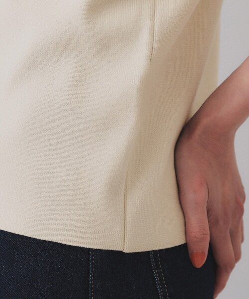 OPAQUE.CLIP(オペークドットクリップ)の「フリルスリーブデザインニット【洗濯機洗い可】(Tシャツ/カットソー・レディース・ホワイト/ブラック/ライトベージュ・00)」の21枚目の写真