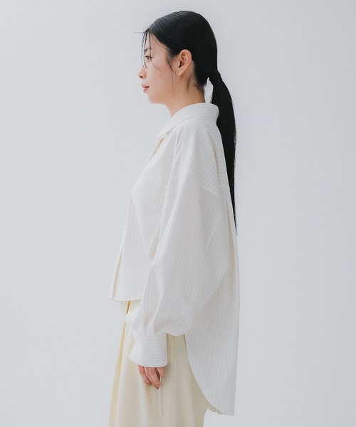 ブラウス シャツ 「STUDIOUS/ステュディオス」Oversized 4way Shirt/オーバーサイズシャツ レディース セール】【STUDIOUS/ステュディオス】Matte Sheer Over Shirt