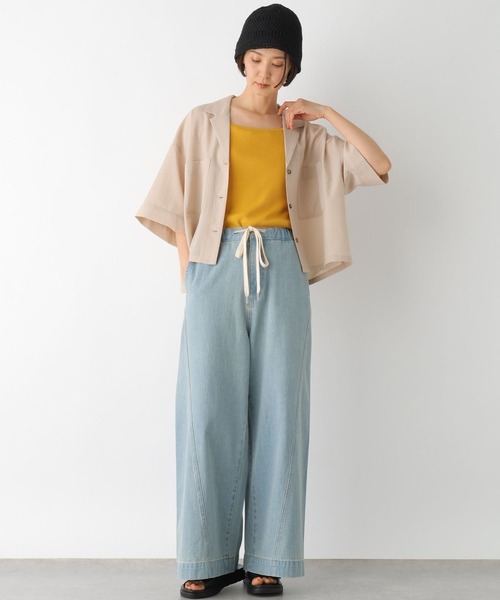 LEPSIM（レプシィム）の「雑材ベルハット　326349（ハット・レディース・ベージュ/ブラック・ONE SIZE）」の3枚目の写真