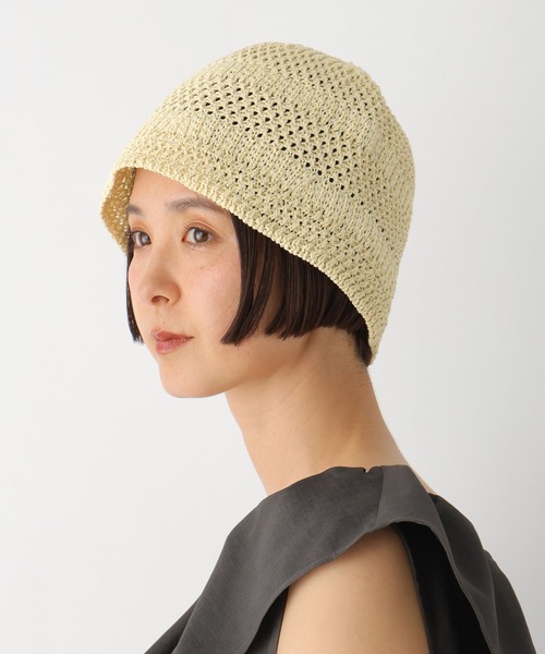 LEPSIM（レプシィム）の「雑材ベルハット　326349（ハット・レディース・ベージュ/ブラック・ONE SIZE）」の6枚目の写真