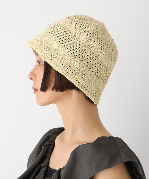 LEPSIM（レプシィム）の「雑材ベルハット　326349（ハット・レディース・ベージュ/ブラック・ONE SIZE）」の7枚目の写真