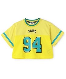 X-girl Stages | ナンバリングメッシュ切替ショート半袖T(Tシャツ/カットソー)