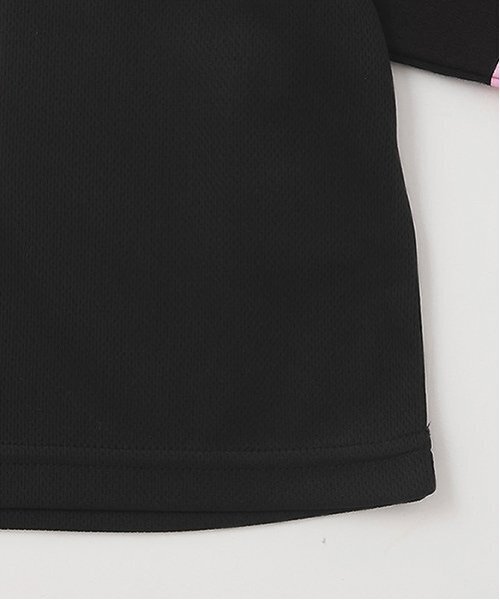 X-girl Stages（エックスガールステージス）の「ナンバリングメッシュ切替ショート半袖T（Tシャツ/カットソー・キッズ・ブラック/レモンイエロー/ブルー・110cm/120cm/130cm/140cm）」の8枚目の写真