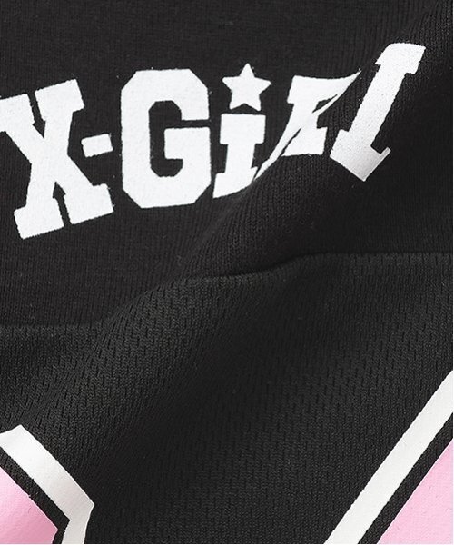 X-girl Stages（エックスガールステージス）の「ナンバリングメッシュ切替ショート半袖T（Tシャツ/カットソー・キッズ・ブラック/レモンイエロー/ブルー・110cm/120cm/130cm/140cm）」の10枚目の写真