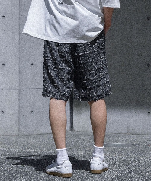 MDR(エムディアール)の「スクエアジャカードイージーショートパンツ【セットアップ対応】(その他パンツ・メンズ・ブラック/チャコール・XL/L)」の14枚目の写真