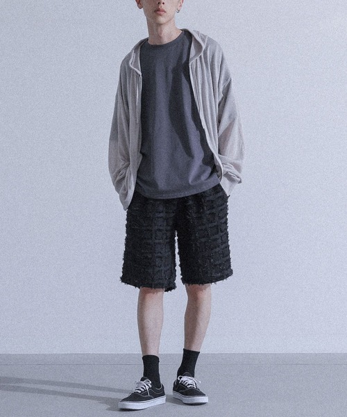 MDR(エムディアール)の「スクエアジャカードイージーショートパンツ【セットアップ対応】(その他パンツ・メンズ・ブラック/チャコール・XL/L)」の20枚目の写真