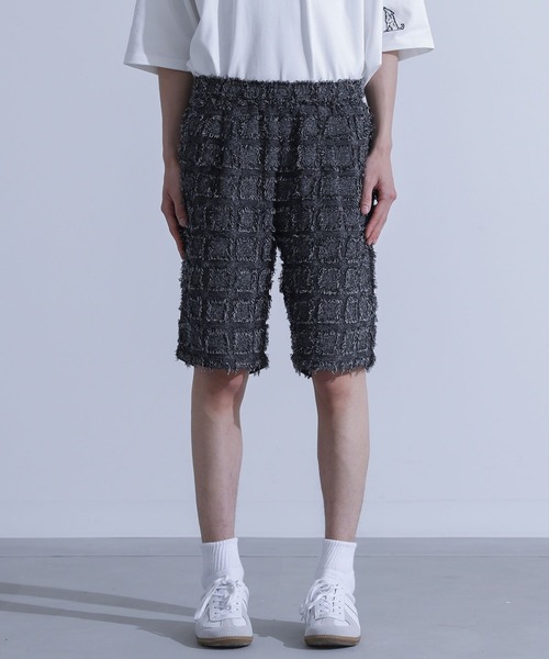 MDR(エムディアール)の「スクエアジャカードイージーショートパンツ【セットアップ対応】(その他パンツ・メンズ・ブラック/チャコール・XL/L)」の16枚目の写真