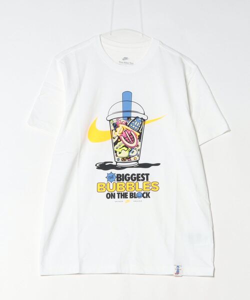 NIKE（ナイキ）の「【別注】ナイキ NIKE ナイキ NSW OC ソール フード ハイブリット S/S Tシャツ 限定コラボ（Tシャツ/カットソー・メンズ・ホワイト/ブルー・S/M/L/LL/3L）」の9枚目の写真